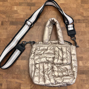 Think Royln Lil Shopper Pearl Gold Bag